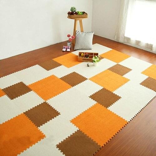 30*30cm/45*45cm Soft Square Puzzle Floor Mat Tile Baby Kids Children Play Room Bedroom DIY Decor Soft and Comfortable to Touch