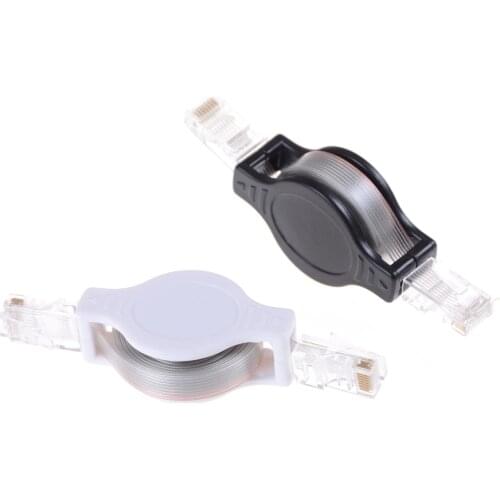 4.9FT Extensible Cable Retractable RJ45 Internet Ethernet Network LAN Modem Router Wire Flat Ethernet Cables 1.5m