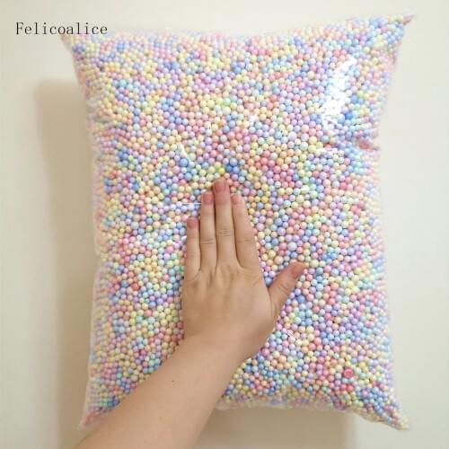 6-8mm 150g/250g Styrofoam Gift Box Bottle Filler Foam Balls DIY Snow Mud Particles Material Mini Beads For Party Deco