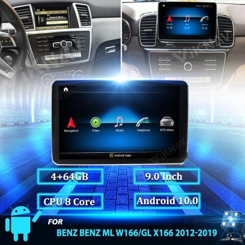 9inch Android 10 car radio Car Radio Multimedia Player For Mercedes Benz ML W166/GL X166 2012-2019 GPS Navigation