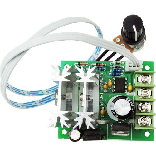 Free Shipping 6V 24V PWM 12V DC Motor Speed Controller 10A Pulse Width Modulator Switch Adjuster Control