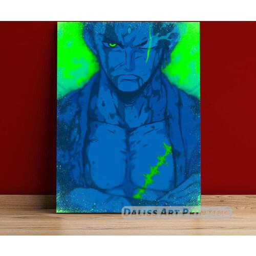 Canvas Anime Roronoa Zoro Pictures Home Decoration Paintings Poster HD Prints Wall Art Modular Living Room Framed