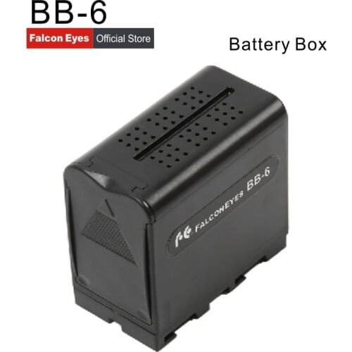 Power As NP-F970 NP F970 Battery Case FALCON EYES BB-6 BB6 Box for 6 AA Battery fit LED Video Light Lamp, Monitor Panels