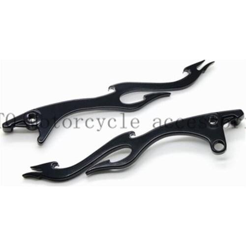 Motorcycle parts Flame Brake Clutch Hand Levers for Vulcan 1500 1600 2003-2006 2007 2008 Black Clutch Brake Left&Right Levers