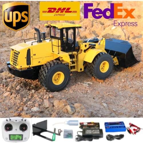 NEW 1/14 RC Remote Control Hydraulic Bulldozer Wheel Loader Construction Vehicle Model Child Boy Christmas Gifts