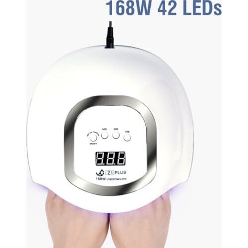 168W NEW Z1 PLUS UV LED Lamp Nail Dryer Sun Light Timer 10s Large Space Two-hand Lamp Professional Auto Sensor Manicure Tools