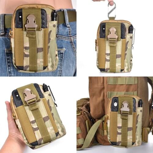 Tactical Belt Bag Molle Vest Hunting Bags Pouch Military Camo Waist Pack Men Outdoor Travel Camping Pocket Survival Tool Kit