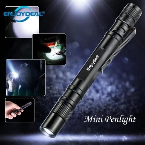 Enjoydeal 1000Lumens LED Pen Flashlight Lamp Clip Mini Penlight Flashlight Torch Daily Waterproof Penlight For Outdoor Lighting