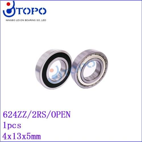 4*13*5mm Deep Groove Ball Bearings624 ZZ/2RS/OPEN