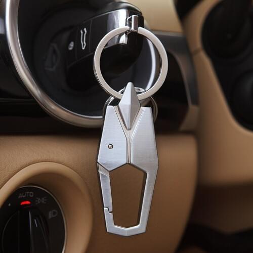 High-End Car Key Chain Auto Styling Metal Key Ring Business Pendant for Suzuki Sx4 Toyota Rav4 Peugeot 206 Subaru Volkswagen
