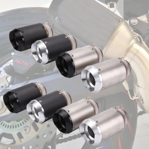 Zengjianmotoo - 51mm Motorcycle Exhaust Pipe Carbon Fiber Exhaust Tubo Escape Moto Escapamento De Moto for RC390 CBR650F Z900