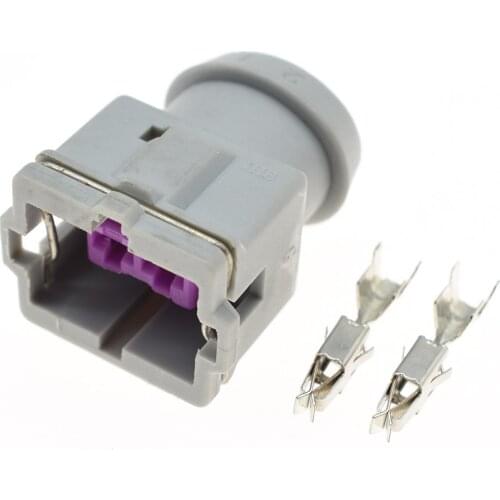 1/5/10/20 Set Grey Delphi 2 Pin Female Sensor Connector Sealed Auto Connector DJ7024C-3.5-21 For Car