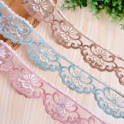 13Meters/lot Lace Ribbon Curtain Lamp Sofa Pillow Edge Tapestry Braid Lace Trim Fringe 5.5CM Wide DIY Accessories For Sewing