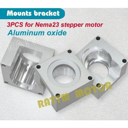 3pcs Nema23 Motor mounts stepper motor base 57 stepper motor bracket 3set installation screw Aluminium oxide