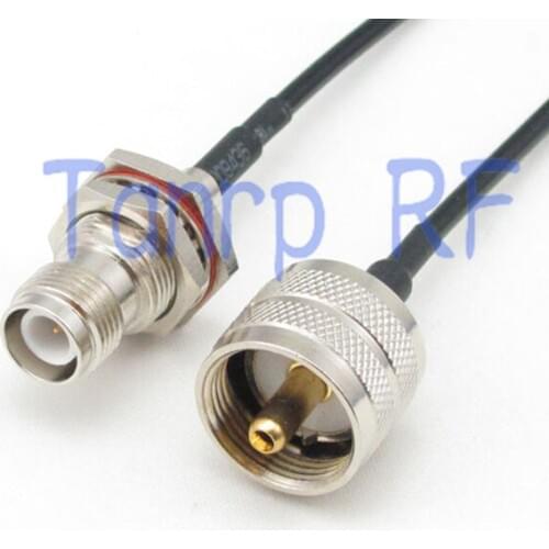 6in UHF male plug to RP-TNC female jack RF connector adapter 15CM Pigtail coaxial jumper cable RG174 extension cord