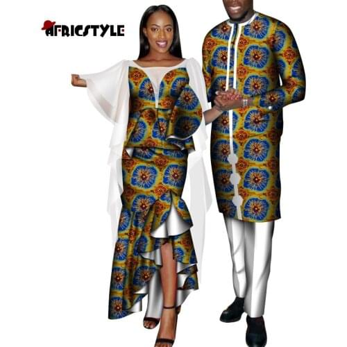 20 Patterns 100% Cotton Soft African Clothes for Couples Perfect Quality African Print Plus Size Clothes WYQ608
