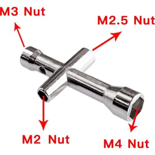 Mini M2 M2.5 M3 M4 Screw Nut Hexagonal Cross Wrench Sleeve Maintenance Tool 4 Size Car Cross Sleeve Wrench