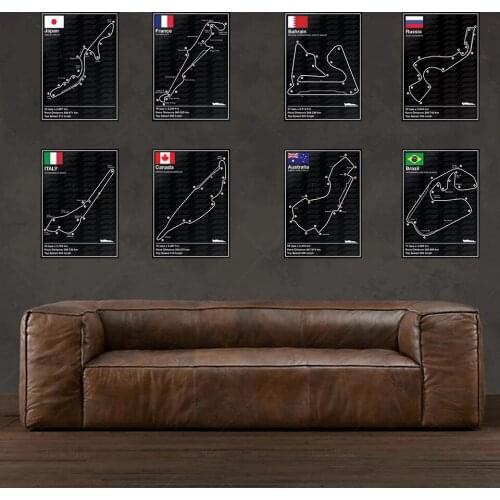 Australian GP Poster Poster Trackside Posters and Prints Wall Decoration Canvas Painting Home art decor