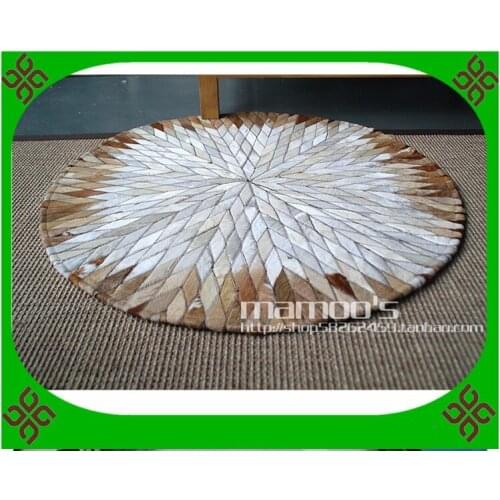 Free shipping via DHL 100% natural genuine cow leather prayer carpet