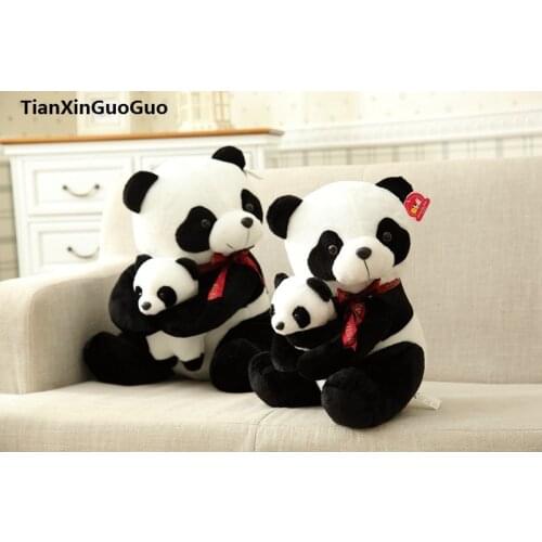 Large 30cm cartoon panda lovely panda hug baby panda plush toy soft toy throw pillow birthday gift h0801