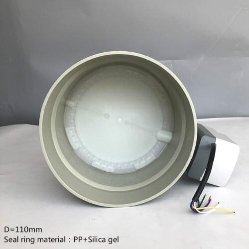 D=110/160/200mm PP air damper valve HVAC electric air duct motorized damper for ventilation pipe valve high sealing performance