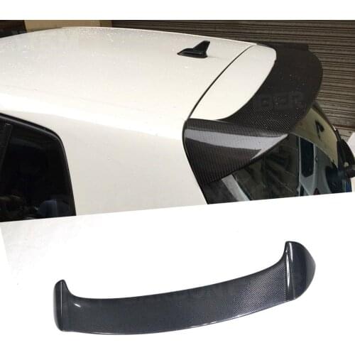 For Volkswagen VW Golf 6 MK6 VI GTI R20 2010-2013 Not For Standard Bumper Rear Roof Spoiler Window Wings Lip Carbon Fiber FRP