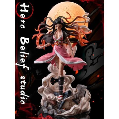 Demon Slayer Hero Belief Demonized Nidouzi Explosive Blood Demon Slayer GK Limited Statue Figure size:31cm*21cm*21cm
