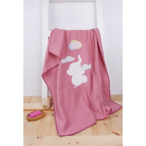 Fleece Unicorn Embroidered Baby & Kids Blanket