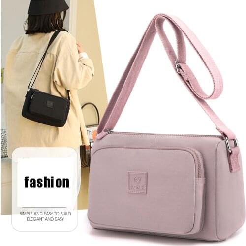 Fashion Messenger Bag Womens 2021 New Shoulder Bag Nylon Handbag Large Capacity Small Women Phone Bag Wallet