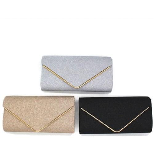 2021 Fashion Lady Evening Bag Women Sequined Clutch Crystal Day Clutch Wallet Wedding Purse Party Banquet Hand Bags Black Silver