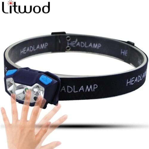 Body Motion Sensor Bicycle Headlight Head Light 5000lm Led Bulbs Litwod Q5 Camping,Climbing,Hunting,Night Fishing Lithium Metal