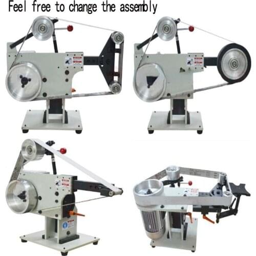 New Small Vertical and horizontal type belt machine Abrasive belt polishing machine triangle wire drawing polish machine