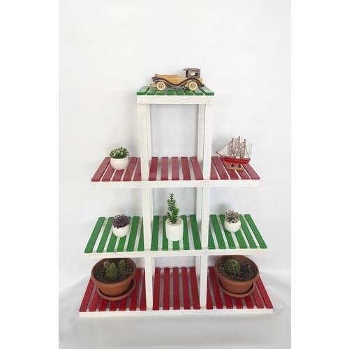 Hepenuygun Flower Pot Stand 4 Layer Jardiniere Flower Bed Multi Layer Decorative Flower Pot stand