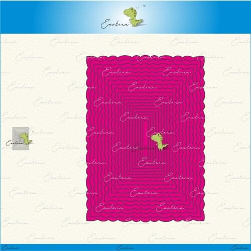 Scallop edge frame 4 metal cutting dies 2021 new diy molds Scrapbooking Paper Making die cuts crafts