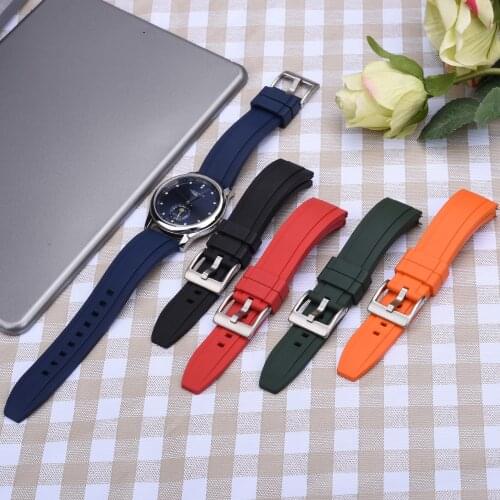 New Style Quick Release Watch Strap 20mm 22mm 24mm FKM Rubber Watch Band Bracelet Wristband For Men Womens Diving Watch