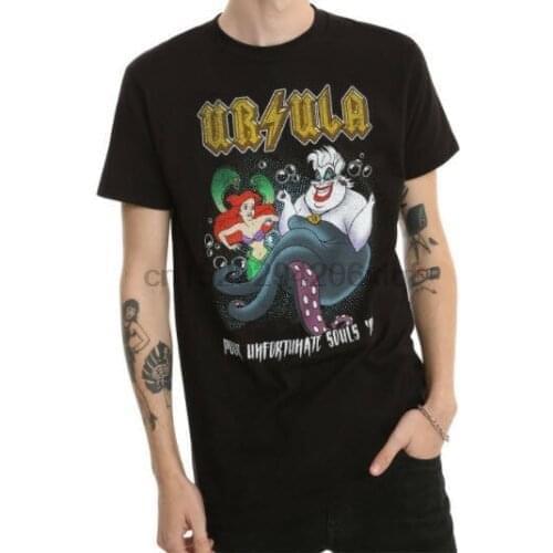 The Little Mermaid Ariel Ursula Metal Black T-Shirt New with Tags