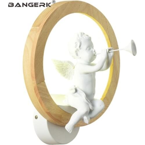 Nordic Modern Resin Bird Angel Sconce Wall Light LED Children Bedroom Wall Lamp Home Decor Indoor Lighting Fixtures Luminaire