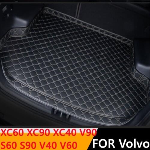 Sinjayer Waterproof Car Trunk Mat Tail Boot Cargo Pad Carpet FIT For VOLVO XC60 XC90 XC40 S60 S90 V40 V60 V90 2009 2010-2021