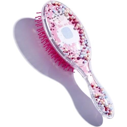 Women Hair Scalp Massage Comb Bristle Nylon Hairbrush Wet Curly Detangle Hair Brush for Salon Hairdressing Styling Tools
