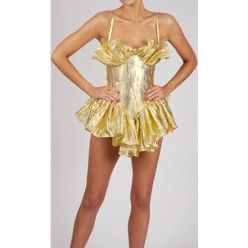 2021 New Summer High Quality Spaghetti Straps A Line Mini Dress Women Sexy V Neck Ruffles Bodycon Dress Celebrity Party Dresses