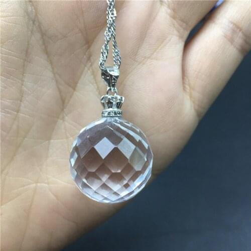 Natural quartz crystals pendant mineral gemstones reiki healing good luck gift 1pc