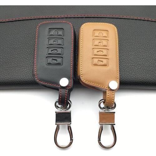 100% leather car key case key cover for Lexus NX 200 NX300H RX 350 450 H ES 350 GS IS LS GS RC 2014 2015 2016 keys protect shell