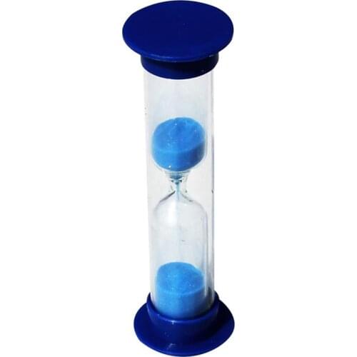 2 Pieces 2 Minute Sandglass Colorful Small Hourglass 120 Second Timer Creative Birthday Gifts for Children