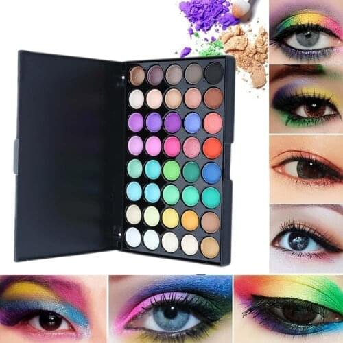 40 Colors Matte Pearl Shimmer Eyeshadow Palette Eye Shadow Cosmetic Makeup Powder Tint Color Pigment Eye Shadow Palette