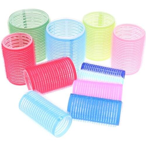 Hair Rollers 6Pcs Curlers Self Grip Holding Rollers Hairdressing Curlers Hair Design Sticky Cling Style For DIY