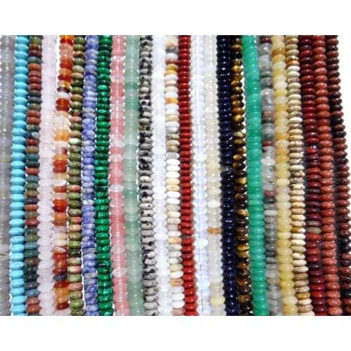 3*6mm Natural stone lapis Quartz crystal Turquoises tiger eye beads pendant for Diy Jewelry Making Necklace Accessories118pcs