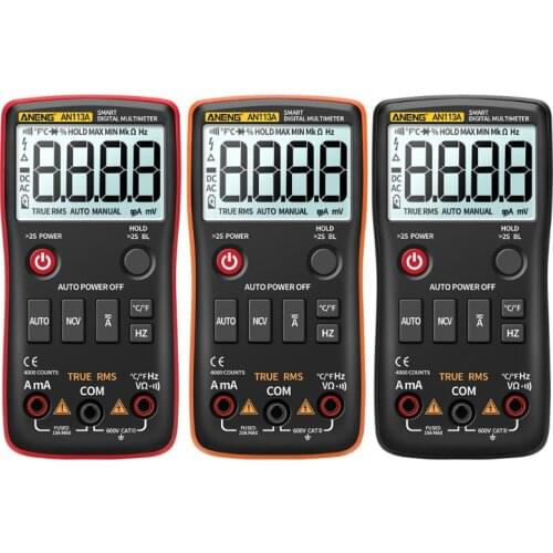 Digital Multimeter Auto Range True RMS with Temperature Tester 4000 Counts AC/DC 203C