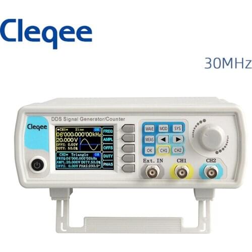 Cleqee JDS6600-30M JDS6600 Series 30MHZ Digital Control Dual-channel DDS Function Signal Generator frequency meter Arbitrary