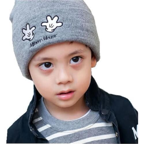 Bnaturalwell Boys girls Beanie Slouchie Hat Kids Accessories Knitted unisex cap Childrens hat Small hand pattern H025