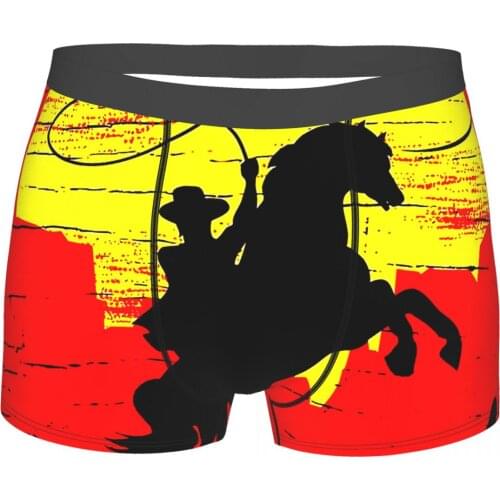 Riding Solo Red Dead Redemption Action-adventure Game Underpants Breathbale Panties Male Underwear Print Shorts Boxer Briefs
